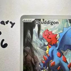 Pokemon TCG Druddigon 151/086 Sv: White Flare Holo Illustration Rare EN - Image 3