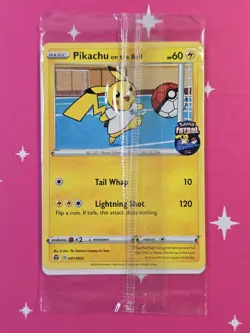 Pikachu On The Ball Pokemon 2020 Futsal Promo UK Exclusive Sealed 001/005 - Image 1