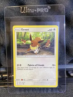 Pokemon TCG Eevee 105/156 Ultra Prism SM Regular NM Eeveelution NM Pack Fresh - Image 1