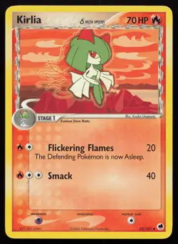 Pokemon Kirlia (Delta Species) 33/101 Dragon Frontiers Non-Holo (LP - HP) - Image 1