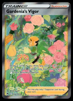 Gardenia's Vigor GG61/GG70 Crown Zenith Galarian Gallery Pokemon Card - Image 1