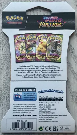 Pokemon Vivid Voltage Booster Pack Blister Sealed – 1 Pack TCG Celebi Art 820650807497 - Image 2