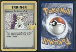 ✰ IMPOSTER PROFESSOR OAK 73/102 CELEBRATIONS: CLASSIC COLLECTION POKEMON ✰ NM/M - Image 1