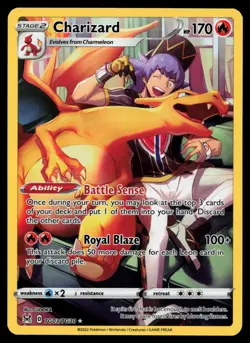 Charizard TG03/TG30 Lost Origin Trainer Gallery Holo Pokemon Card - Image 1