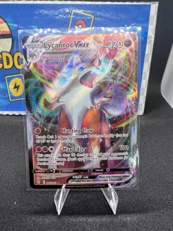 Pokemon TCG - Lycanroc VMAX Holo Ultra Rare SWSH07: Evolving Skies 092/203 - Image 1