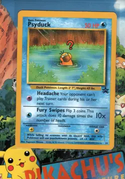Pokemon TCG Psyduck 20/53 Wotc Promo Non Holo LP - Image 1