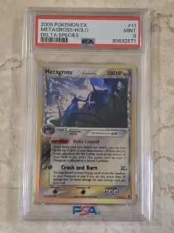 ✨ PSA 9 MINT ✨ 2005 Pokemon EX Delta Species #11 Metagross Holo - Image 1