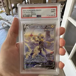 PSA 9 Pokemon Zeraora V 166 Chilling Reign Full Art Ultra Rare Holo - Image 1