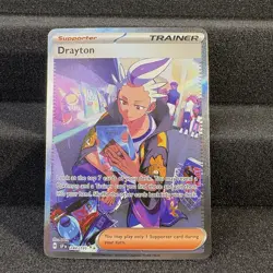 Drayton 244/191 Pokemon TCG S&V Surging Sparks Special Illustration Rare Lp - Image 1