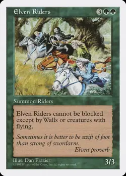 Elven Riders MTG Core Set 5th Edition (5ED) NEAR MINT Regular - Image 1