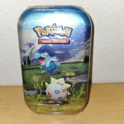 Pokemon TCG Mega EVO Ascended Heroes Togepi & Totodile Mini Tin Factory Sealed - Image 1