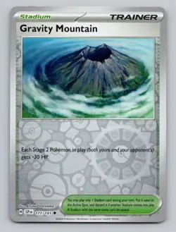 Reverse Holo Gravity Mountain 177/191 Uncommon Surging Sparks Pokemon - Image 1