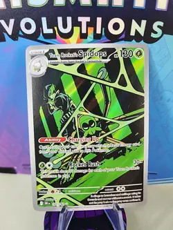 🕷🚀 Team Rocket’s Spidops #187/182 – Destined Rivals Pokemon TCG 🚀🕷 - Image 1