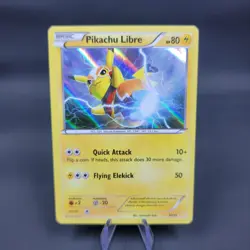 Pokemon TCG Pikachu Libre 30/30 Holo Card XY Trainer Kit - Image 1