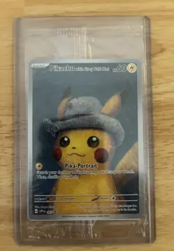 Van Gogh Pikachu with Grey Felt Hat SVP 085 Promo Pokemon Card New Sealed - Image 4