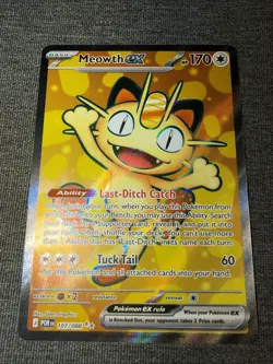 Pokemon Meowth EX Perfect Order Full Art Holo Rare Card 107/088 - Image 2