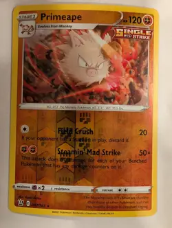 Primeape 067/163 - Battle Styles Reverse Pokemon Holo Foil Nice! - Image 1