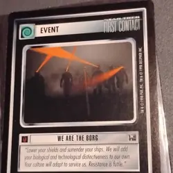 Star Trek CCG We Are The Borg Borg Event Card First Contact Decipher 1998 - Image 1