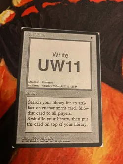 Holy Tutor (Enlightened Tutor) Playtest Card - MTG Mirage - Image 1