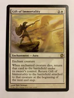 1X NM/SP MTG Magic The Gathering Gift of Immortality Theros Rare Cards - Image 1