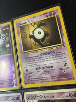 Unown Pokemon Card Lot 4 Cards LP-NM Mixed Set English & Japanese Holo Rare - Image 3