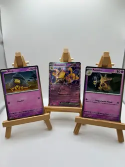 Pokemon 151 Alakazam EX Collection Promo Cards Set SVP 050 Abra 063 Kadabra 064 - Image 1
