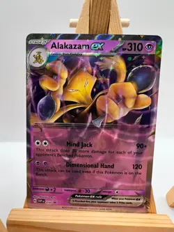 Pokemon 151 Alakazam EX Collection Promo Cards Set SVP 050 Abra 063 Kadabra 064 - Image 3