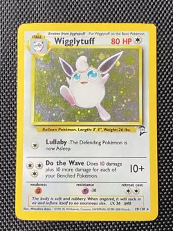 Wigglytuff 19/130 Swirl Base Set 2 Holo Unlimited Rare Pokemon TCG Card - Image 1