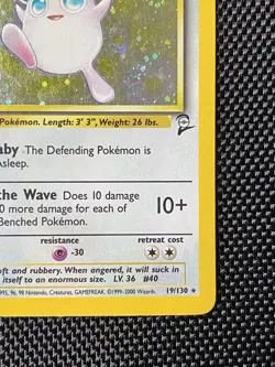 Wigglytuff 19/130 Swirl Base Set 2 Holo Unlimited Rare Pokemon TCG Card - Image 4