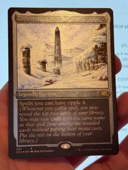 1X ETCHED FOIL Thrumming Stone MINT MTG Magic 2X2 Double Masters Commander EDH - Image 2