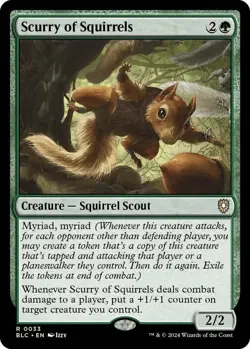 Scurry of Squirrels [Bloomburrow Commander] Near Mint - Image 1