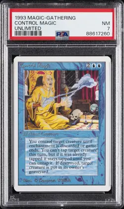 1993 MTG UNLIMITED CONTROL MAGIC PSA 7 - Image 1
