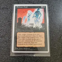 MTG - Animate Dead - Fourth Edition Set (Uncommon/Enchantment-Aura) 1995 - Image 1