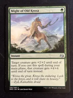 1x Might of Old Krosa (130) Modern Masters 2017 LP MTG Magic the Gathering x1 - Image 1