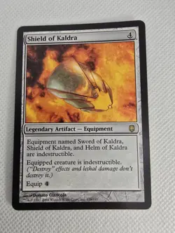 Wizards Shield of Kaldra Darksteel 2004 Legendary Artifact Equipment Rare Regul… - Image 1