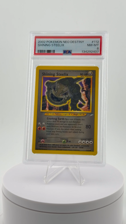 2002 POKEMON NEO DESTINY #112 SHINING STEELIX PSA NM-MT 8 - Image 2