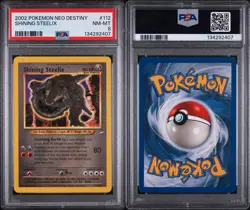 2002 POKEMON NEO DESTINY #112 SHINING STEELIX PSA NM-MT 8 - Image 4
