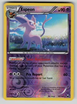 Espeon 48/108 Rare Dark Explorers Pokemon Reverse Holo LP - Image 1