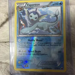 Pokemon TCG Vaporeon Reverse Holo Card 25/108 Dark Explorers - Image 1