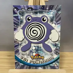 Pokemon Topps TV Animation Card #60,61,62 Poliwag,Poliwhirl,Poliwrath - Image 5