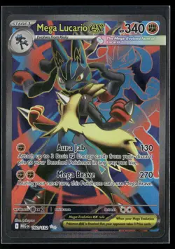 ✰ MEGA LUCARIO EX 160/132 ULTRA RARE MEGA EVOLUTION POKEMON ✰ NM/M - Image 2