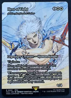 Hero of Light - Adeline, Resplendent Cathar (Showcase) MTG Final Fantasy R 0001 - Image 1