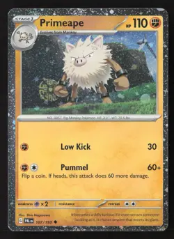 Primeape - (Cosmos Holo) Uncommon Holo MCAP 107/193 NM Pokemon TCG - Image 1