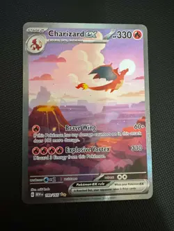 Pokemon TCG Charizard ex 199/165 Sv: Scarlet & Violet 151 Holo SIR - Image 3