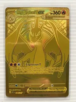 Pokemon Mega Charizard Y ex 294/217 Ascended Heroes Mega Hyper Rare Gold MINT - Image 1