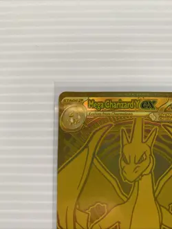 Pokemon Mega Charizard Y ex 294/217 Ascended Heroes Mega Hyper Rare Gold MINT - Image 2