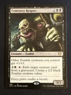 1x Cemetery Reaper (108) Innistrad: Midnight Hunt Commander LP MTG Magic x1 MKE - Image 1