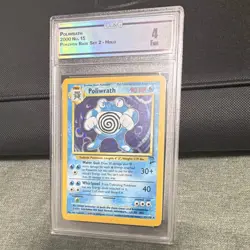 Pokemon TCG Poliwrath Base Set 2 15/130 Holo Rare 2000 Crown Collectibles Graded - Image 1