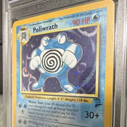 Pokemon TCG Poliwrath Base Set 2 15/130 Holo Rare 2000 Crown Collectibles Graded - Image 2