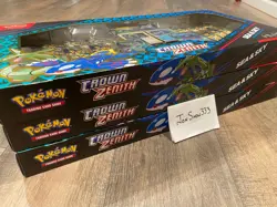 3x Pokemon Crown Zenith Sea and Sky Premium Collection Boxes 42 packs total! - Image 1